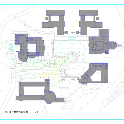 某学校教学楼广场环境设计图下载