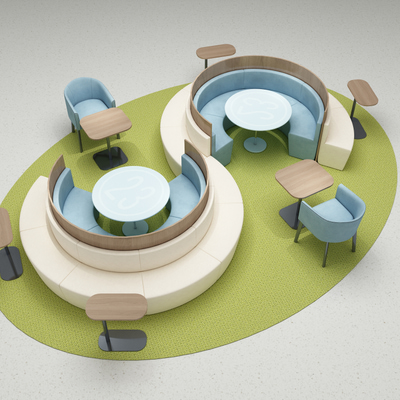 异形沙发组合3d模型