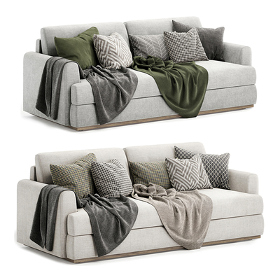 布艺双人沙发3d模型