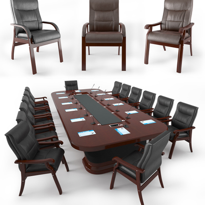 大型会议桌椅3d模型