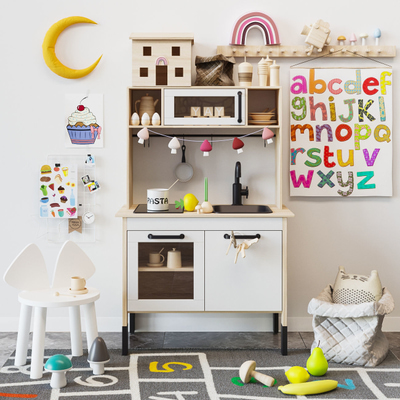 儿童玩具橱柜3d模型