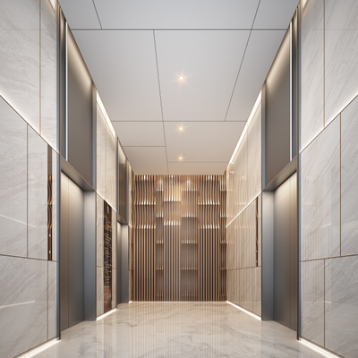 电梯大厅3d模型