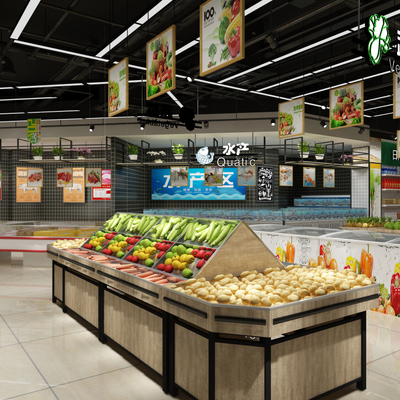生活超市3d模型