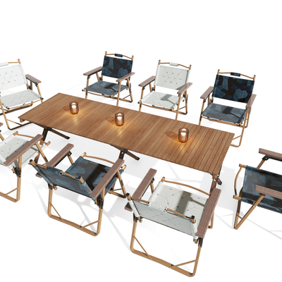 户外桌椅露营桌椅3d模型