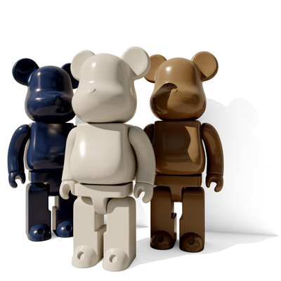 潮玩暴力熊雕塑摆件3d模型下载