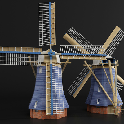 大风车3d模型