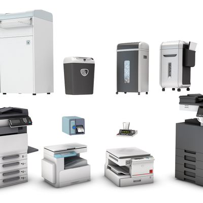 打印机碎纸机3d模型