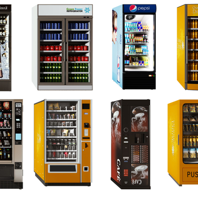 自动售卖机冰柜3d模型下载