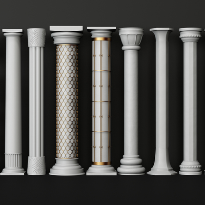 罗马柱柱子3d模型