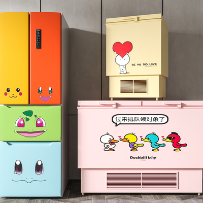 卡通冰箱冰柜3d模型下载