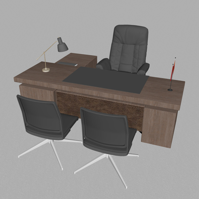 办公桌椅su模型