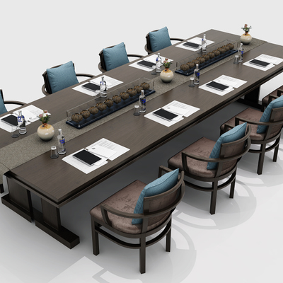 会议桌椅3d模型