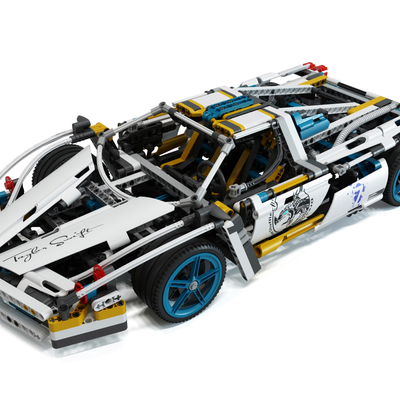 乐高玩具赛车3d模型
