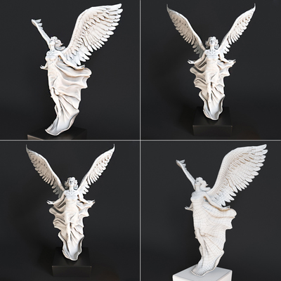天使神像雕塑3d模型