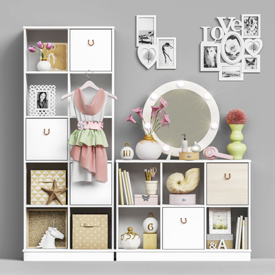 儿童储物柜3d模型