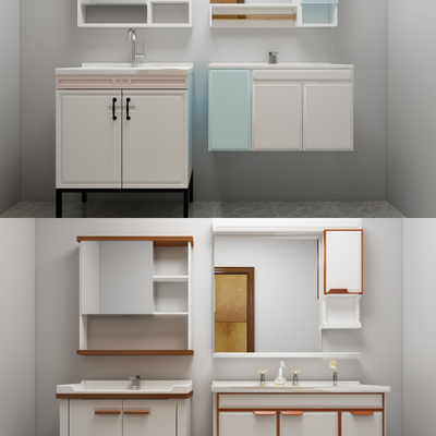 浴室柜镜柜3d模型