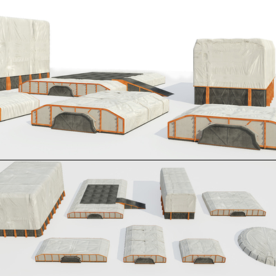 太空帐篷军事帐篷3d模型