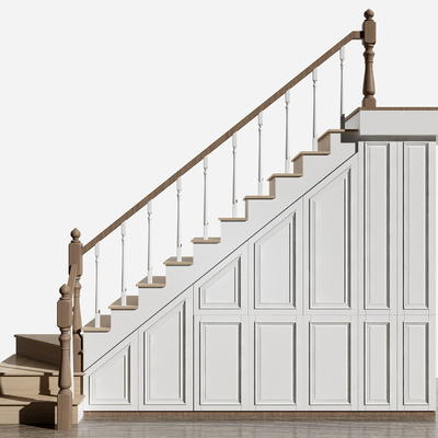 实木楼梯柜3d模型