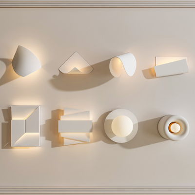 石膏壁灯3d模型