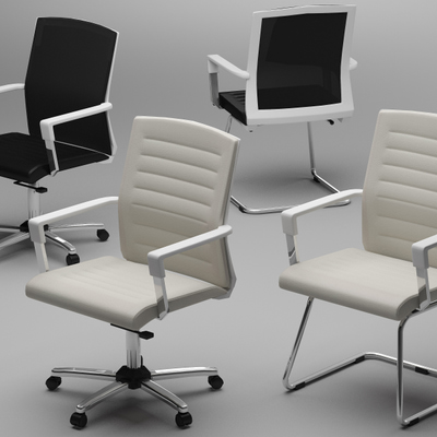 办公椅培训椅3d模型