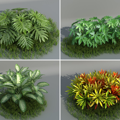 灌木草丛3d模型