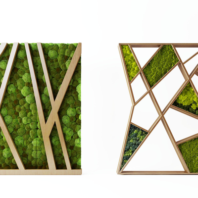 植物墙绿植3d模型