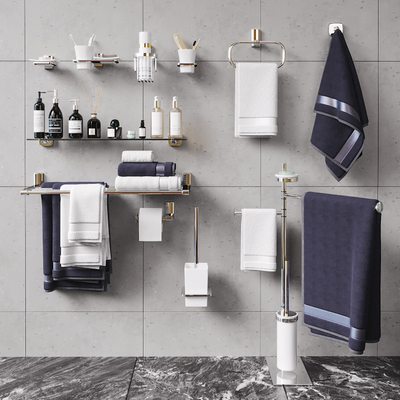 毛巾架洗浴用品3d模型