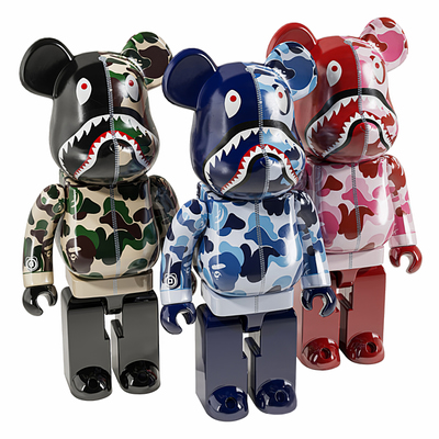 迷彩暴力熊玩具3d模型