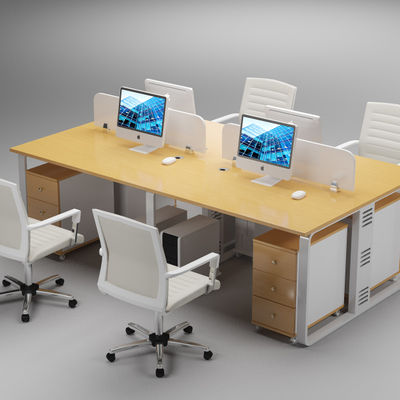 办公桌电脑桌3d模型