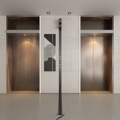 电梯间3d模型