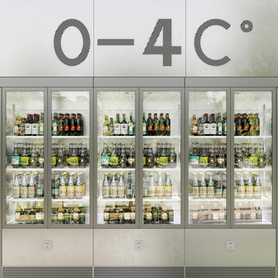 饮料冰箱冰柜3d模型