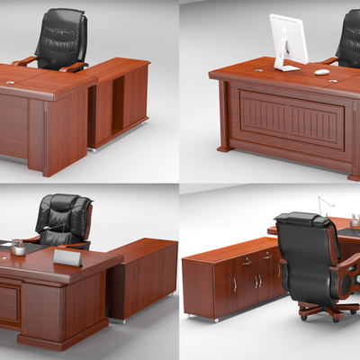 老板办公桌3d模型
