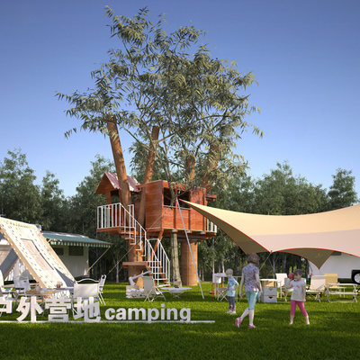 露营帐篷游乐设备3d模型