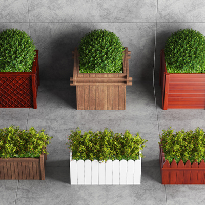 绿植盆栽3d模型下载