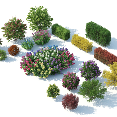灌木丛景观绿植3d模型