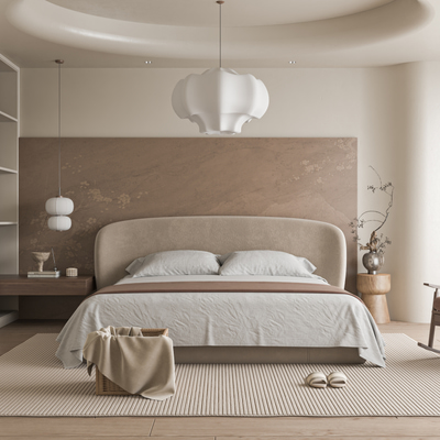 卧室双人床3d模型