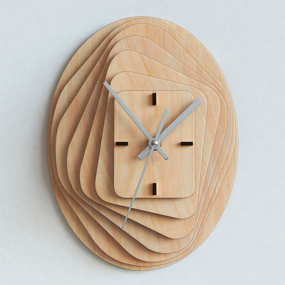 木质时钟3d模型