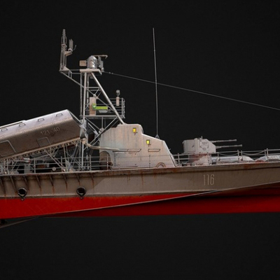 军舰3dmax模型