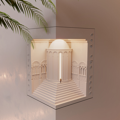 嵌入式壁灯石膏壁灯3d模型