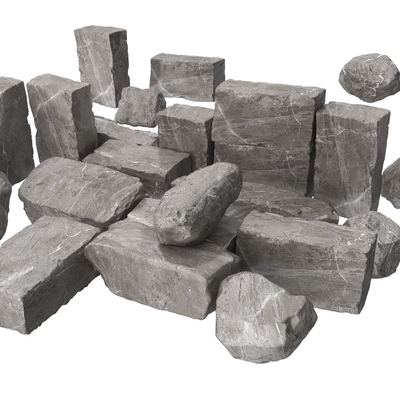 假山石头巨石石块3d模型