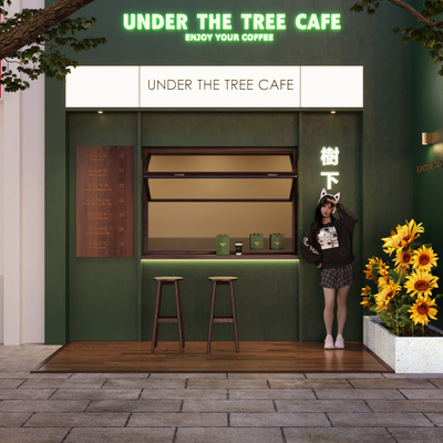 咖啡厅3d模型下载
