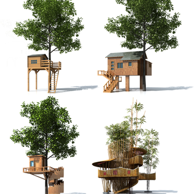 树屋建筑3d模型