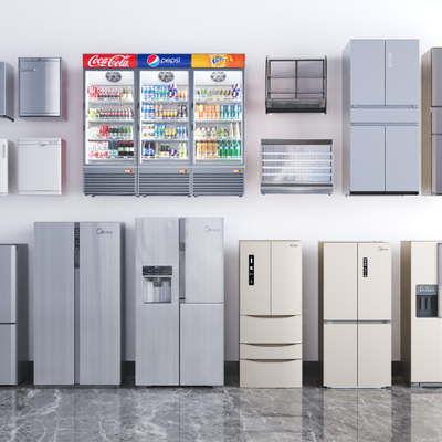 冰箱冰柜冷藏柜3d模型下载